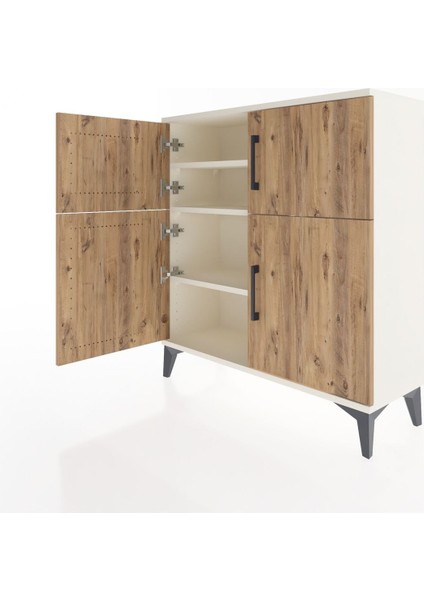 Arges Şifonyer 3 Raflı 4 Kapaklı 88X30X96 Aytaşı-Çam fırsatları