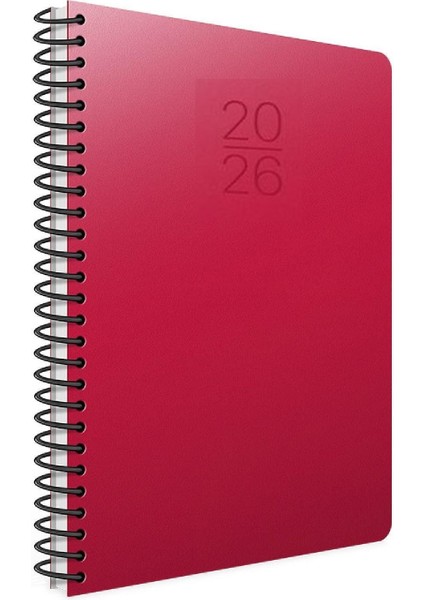 2026 Günlük Ajanda Spiralli Sert Kapak 20X28 cm 336 SAYFA-419-SEK