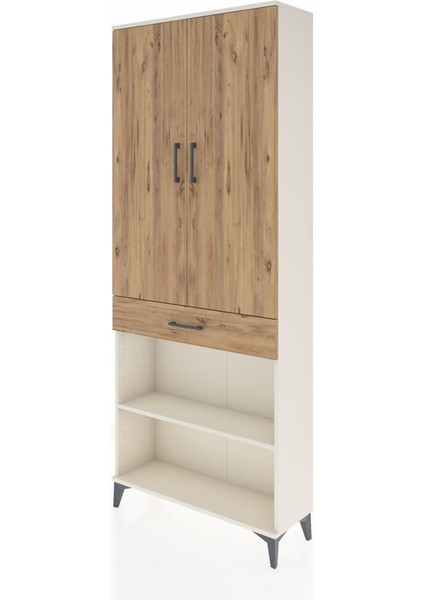 Arges Dolap 4 Raflı Tek Çekmeceli 2 Kapaklı 88X30X221 Aytaşı-Çam modelleri