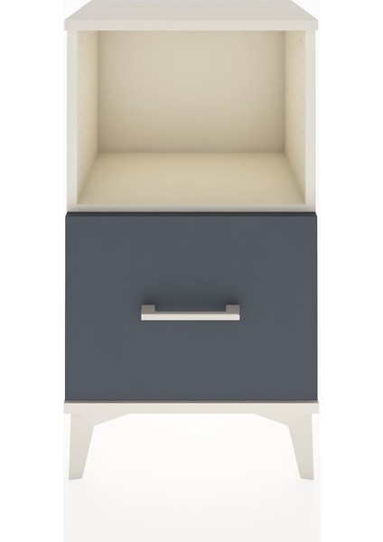 Arges Komodin Tek Çekmeceli 44X30X80 Aytaşı-Antrasit fiyatları