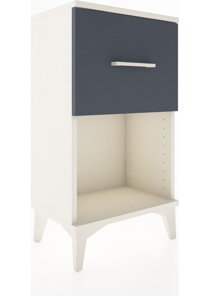 Arges Komodin Tek Çekmeceli 44X30X80 Aytaşı-Antrasit modelleri