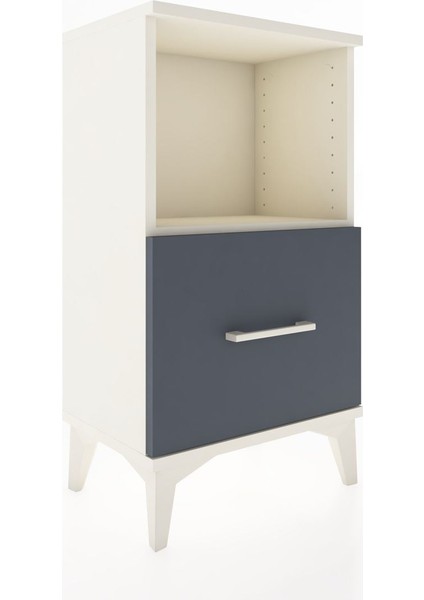 Arges Komodin Tek Çekmeceli 44X30X80 Aytaşı-Antrasit fırsatları