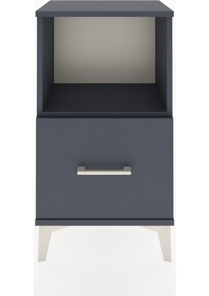 Arges Komodin Tek Çekmeceli 44X30X80 Antrasit-Antrasit fiyatları