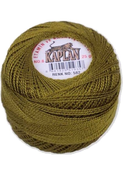 Kaplan Etamin ve Kanaviçe Ipi 8 No Kod/renk: 582 - Royaleks