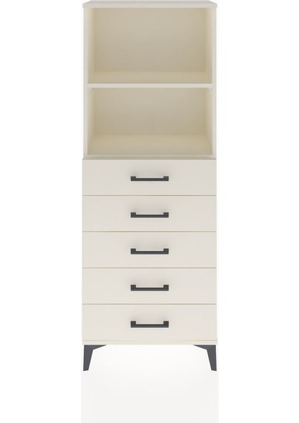 Arges Dolap 2 Raflı 5 Çekmeceli 60X30X163 Aytaşı-Aytaşı