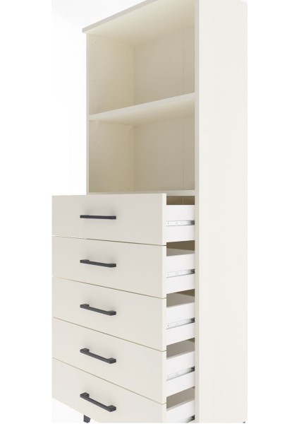 Arges Dolap 2 Raflı 5 Çekmeceli 60X30X163 Aytaşı-Aytaşı indirimleri