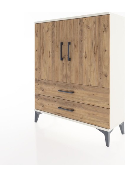 Arges Şifonyer 2 Raflı 2 Çekmeceli 2 Kapaklı 88X30X106 Aytaşı-Çam modelleri