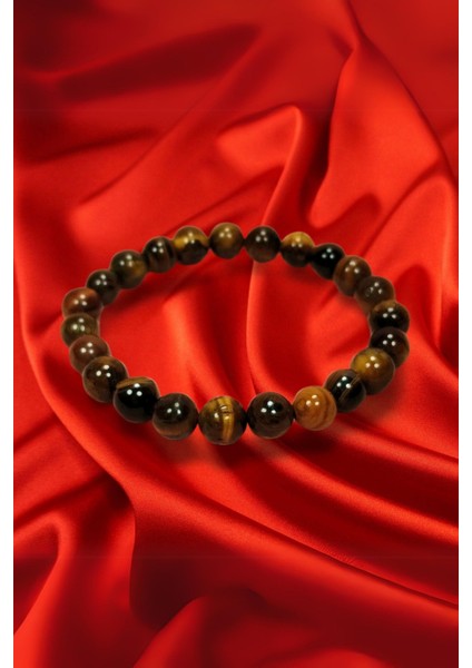 Kaplan Gözü Doğal Taş Bileklik Kutulu modelleri