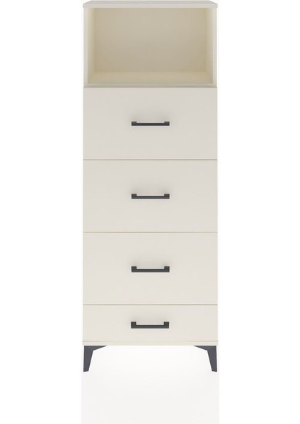 Arges Dolap Tek Raflı 4 Çekmeceli 60X30X163 Aytaşı-Aytaşı