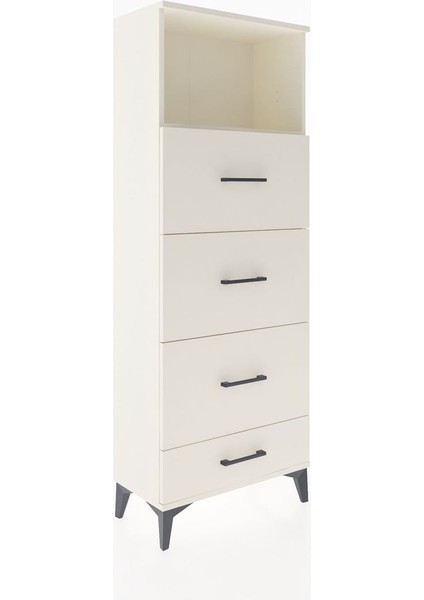 Arges Dolap Tek Raflı 4 Çekmeceli 60X30X163 Aytaşı-Aytaşı fiyatları