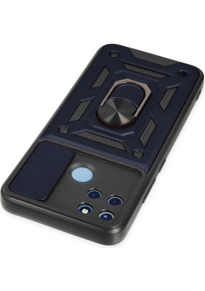 Realme C25Y Kılıf Pars Lens Yüzüklü Silikon - Lacivert - MKR026353-2732 fırsatları