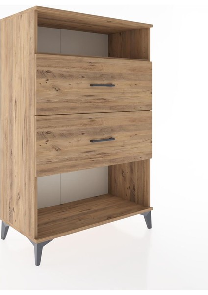 Hyperion Dolap Tek Raflı 2 Çekmeceli 88X44X134 Çam-Çam fiyatları