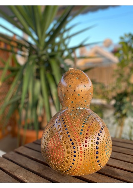 Kahverengi Su Kabağı Lamba, Doğal ve Şık Dekoratif Aydınlatma Seçeneği modelleri