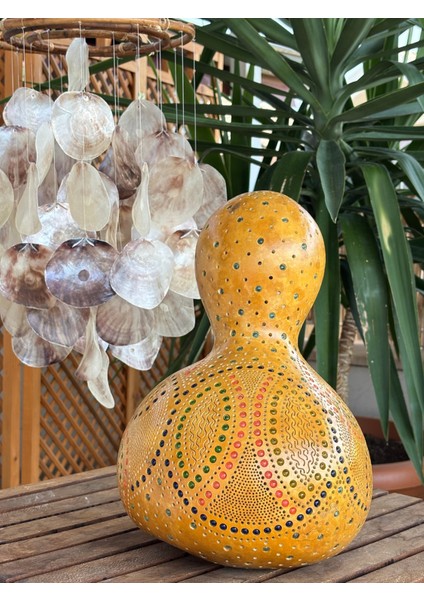 Kahverengi Su Kabağı Lamba, Doğal ve Şık Dekoratif Aydınlatma Seçeneği fırsatları