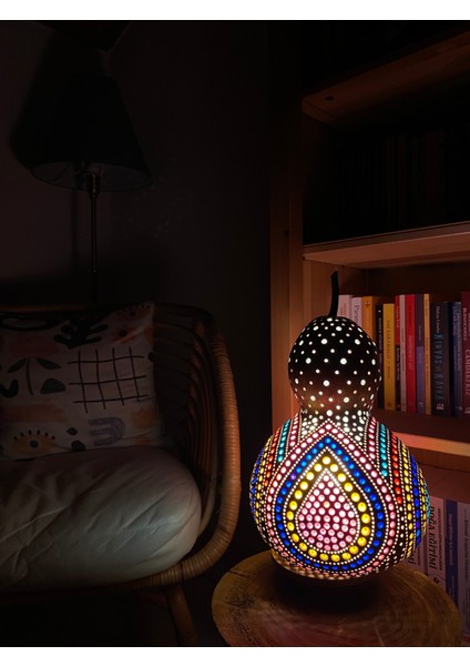 Kahverengi Su Kabağı Lamba, Doğal ve Şık Dekoratif Aydınlatma Seçeneği indirimleri