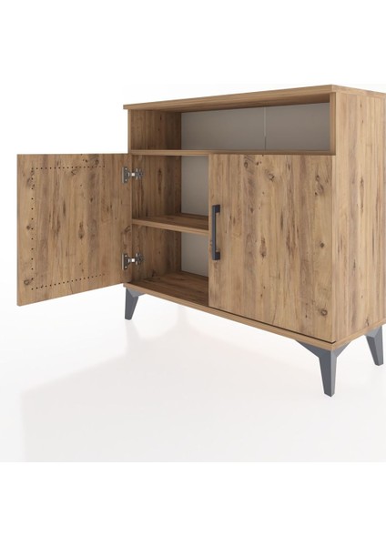 Arges Şifonyer 2 Raflı 2 Kapaklı 88X30X80 Çam-Çam fırsatları