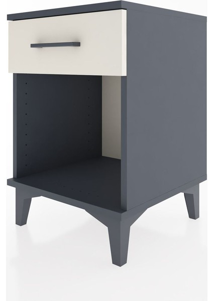 Hyperion Komodin Tek Çekmeceli 44X44X64 Antrasit-Aytaşı modelleri