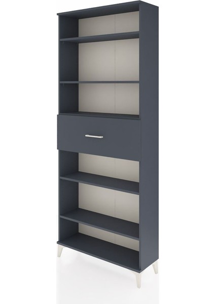 Arges Dolap 5 Raflı Tek Çekmeceli 88X30X221 Antrasit-Antrasit modelleri