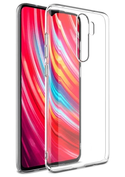 Xiaomi Redmi Note 8 Pro Kamera Korumalı Fit Şeffaf Silikon KILIF-(1903)