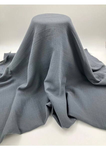 Antrasit Müslin Kumaş 40/30 Penye Iplik – Nefes Alabilen, Hafif ve Dayanıklı Kumaş