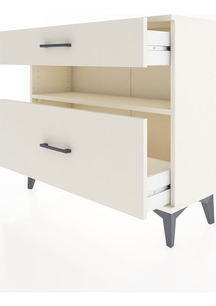 Arges Şifonyer Tek Raflı 2 Çekmeceli 88X30X80 Aytaşı-Aytaşı fırsatları