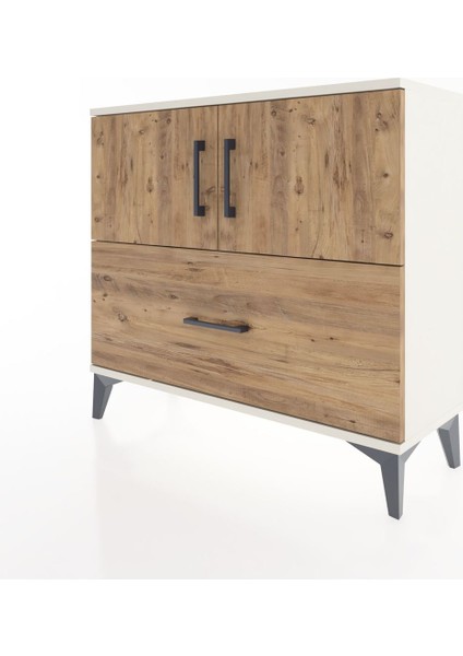 Arges Şifonyer 2 Raflı Tek Çekmeceli 2 Kapaklı 88X30X80 Aytaşı-Çam modelleri