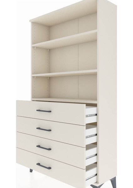 Arges Dolap 3 Raflı 4 Çekmeceli 88X30X163 Aytaşı-Aytaşı indirimleri