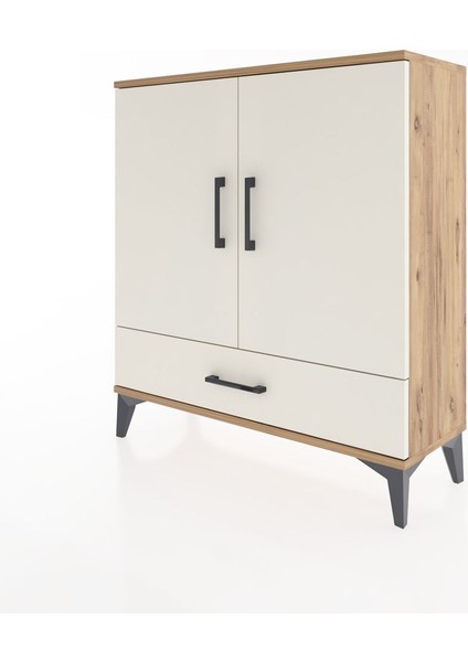 Arges Şifonyer 3 Raflı Tek Çekmeceli 2 Kapaklı 88X30X96 Çam-Aytaşı modelleri