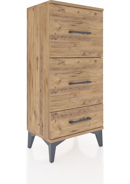 Arges Komodin 3 Çekmeceli 44X30X96 Çam-Çam fiyatları