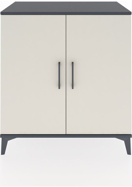 Hyperion Şifonyer 2 Kapaklı 88X44X96 Antrasit-Aytaşı