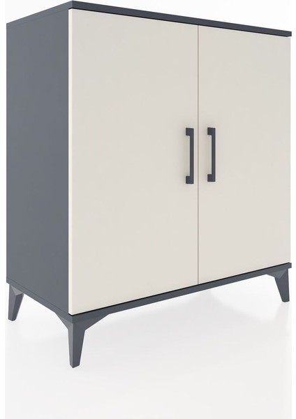 Hyperion Şifonyer 2 Kapaklı 88X44X96 Antrasit-Aytaşı fiyatları