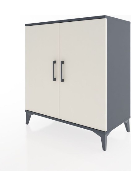 Hyperion Şifonyer 2 Kapaklı 88X44X96 Antrasit-Aytaşı modelleri