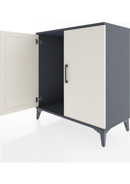 Hyperion Şifonyer 2 Kapaklı 88X44X96 Antrasit-Aytaşı fırsatları