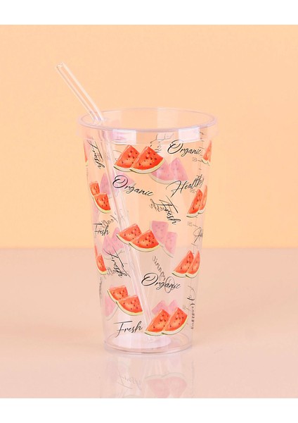 Desenli Plastik Pipetli Bardak 16 cm 1 Adet ROYALEKS-ENF-040 modelleri