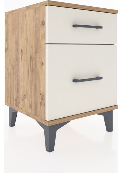 Hyperion Komodin 2 Çekmeceli 44X44X64 Çam-Aytaşı fiyatları