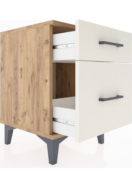 Hyperion Komodin 2 Çekmeceli 44X44X64 Çam-Aytaşı fırsatları