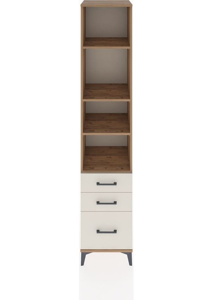 Hyperion Dolap 4 Raflı 3 Çekmeceli 44X44X221 Çam-Aytaşı