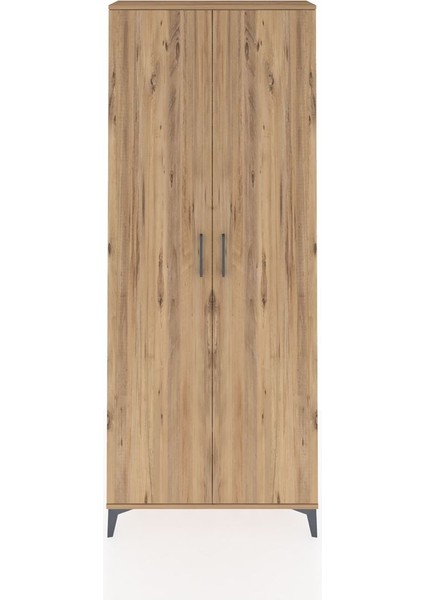 Arges Dolap 4 Raflı 2 Kapaklı 88X30X221 Çam-Çam