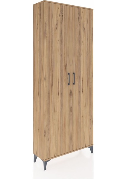 Arges Dolap 4 Raflı 2 Kapaklı 88X30X221 Çam-Çam fiyatları