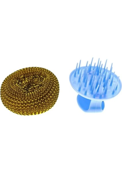 Tutacaklı Paslanmaz Çelik Top Bulaşık Ovma Teli Bulaşık Temizleme Fırçası Yıkama Süngeri