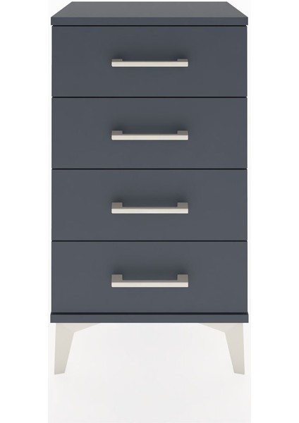 Arges Komodin 2 Raflı Tek Kapaklı 44X30X80 Antrasit-Antrasit fiyatları