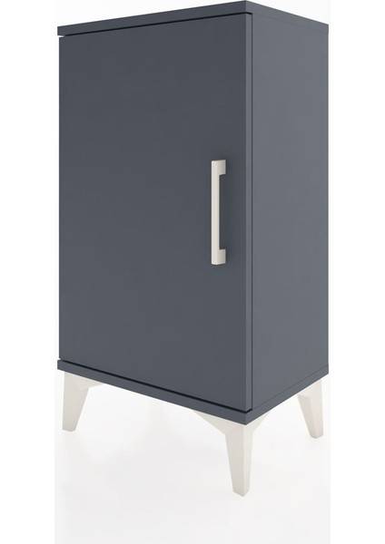 Arges Komodin 2 Raflı Tek Kapaklı 44X30X80 Antrasit-Antrasit indirimleri