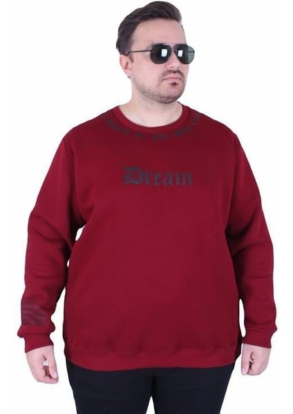 Büyük Beden Bisiklet Yaka 3ip Sweat Dream 25715 Murdum fiyatları