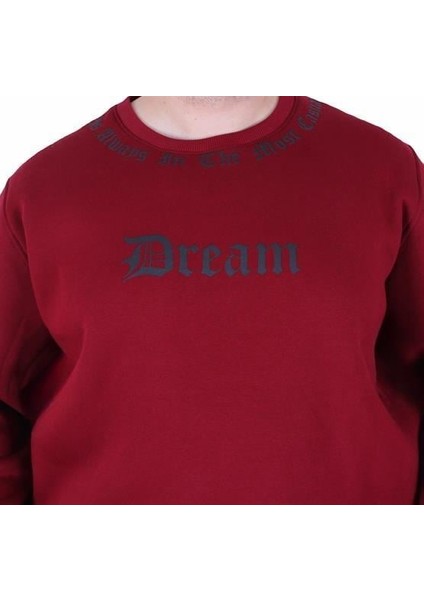 Büyük Beden Bisiklet Yaka 3ip Sweat Dream 25715 Murdum modelleri