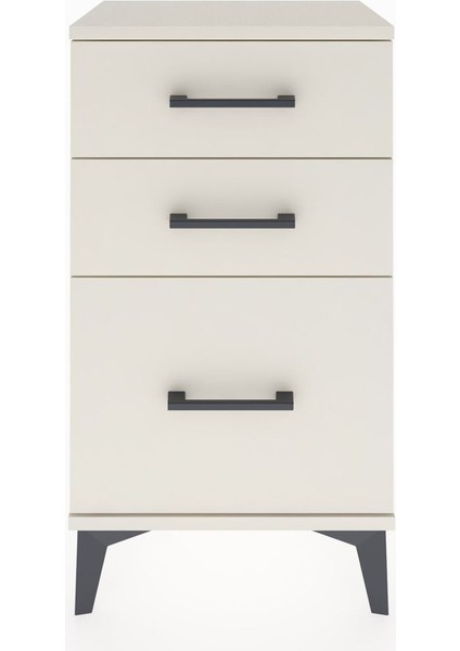 Arges Komodin 3 Çekmeceli 44X30X80 Aytaşı-Aytaşı