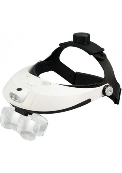 5 Mercekli Çok Fonksiyonlu Başlık Tip Işıklı Büyüteç 81001H