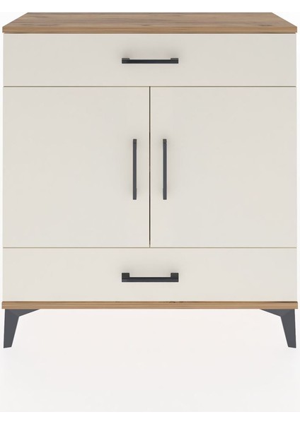 Arges Şifonyer 2 Raflı 2 Çekmeceli 2 Kapaklı 88X30X96 Çam-Aytaşı