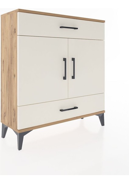 Arges Şifonyer 2 Raflı 2 Çekmeceli 2 Kapaklı 88X30X96 Çam-Aytaşı fiyatları