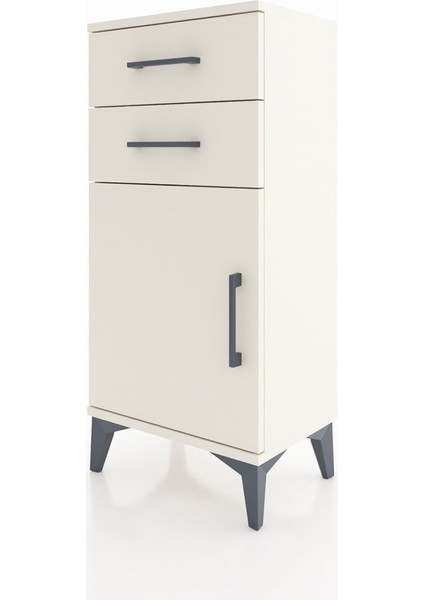 Arges Komodin Tek Raflı 2 Çekmeceli Tek Kapaklı 44X30X96 Aytaşı-Aytaşı modelleri