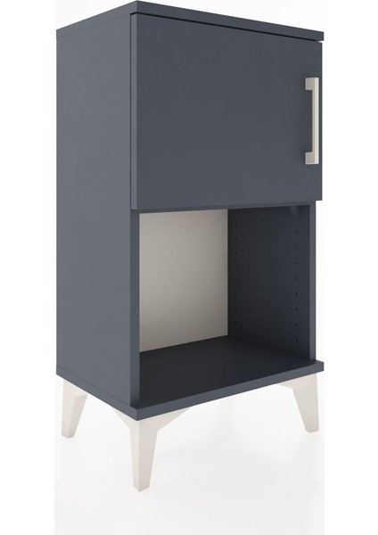 Arges Komodin 2 Raflı Tek Kapaklı 44X30X80 Antrasit-Antrasit modelleri